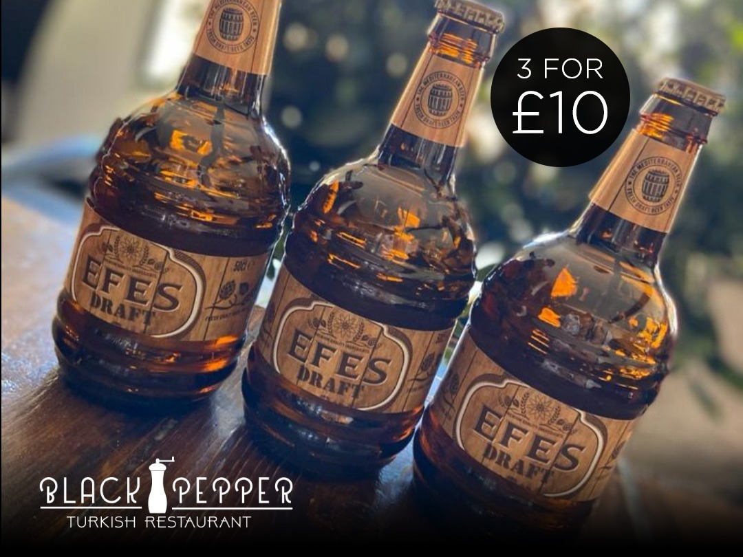 EFES TURKISH BEER NOW 3 FOR £10